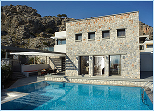 Blue Dreams Exclusive Villa Pefkos - Exterior & Pool