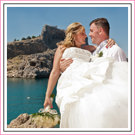 Weddings in Lindos & Pefkos, Rhodes